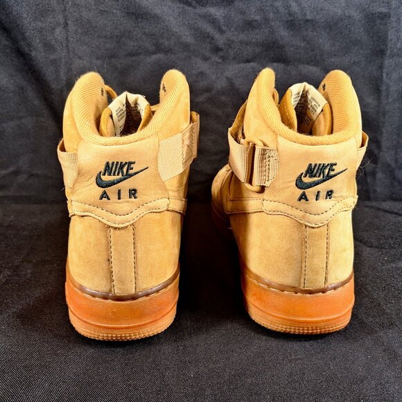 Nike Air Force 1 Mid Boot Mens \'07 Flax Wheat 882096-200 Khaki Shoes Size 8 main image 10